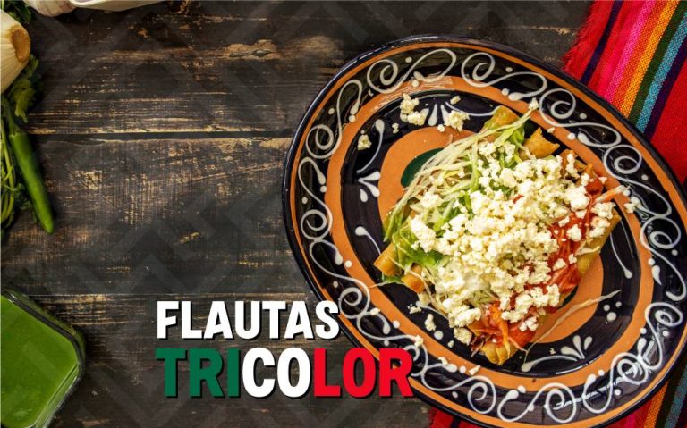 ViBa México!!.. ¡prepara estas deliciosas flautas tricolor de res y celebra en grande!